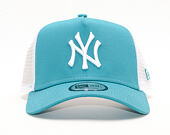 Kšiltovka New Era 9FORTY A-Frame Trucker New York Yankees League Essential Sky Blue/White
