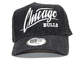 Kšiltovka New Era 9FORTY A-Frame Chicago Bulls Denim Black