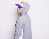 Mikina New Era Los Angeles Lakers Contrast Panel Light Gray Heather