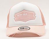 Kšiltovka New Era 9FORTY A-Frame Trucker Patch Pink/White