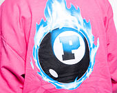 Mikina Pink Dolphin 8Ball Flame Pink