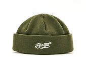 Kulich Kangol  Vintage Script Logo Beanie Winter Moss Green
