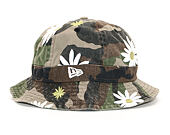 Klobouk New Era Military Bucket Flower Explorer Woodland Camo