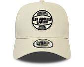 Kšiltovka New Era 9FORTY A-Frame Los Angeles Lakers Felt Patch Off White/Black