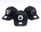 Kšiltovka Mitchell & Ness Brooklyn Nets 600 Black And White Logo 110
