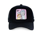 Kšiltovka Capslab - Trucker Rick and Morty - Black / Purple