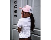 Dámská Kšiltovka New Era Trucker Satin Los Angeles Dodgers 9FORTY Pink Snapback