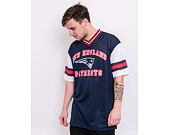 Triko New Era NFL Stripe Sleeve Oversized Tee New England Patriots Oceanside Blue