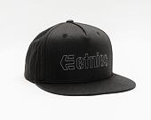 Kšiltovka ETNIES Corporate 5 Snapback Hat 570 BLACK/GREY