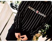 Mikina Karl Kani Retro Pinstripe Crew Black - 6090618