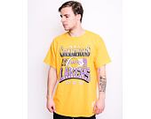 Triko Mitchell & Ness Los Angeles Lakers 3x Champions Tee Yellow