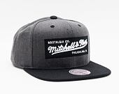Kšiltovka Mitchell & Ness Box Logo Snapback Branded Charcoal Black