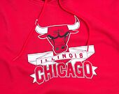 Mikina New Era Graphic Pull Over Hoody Chicago Bulls Front Door Red