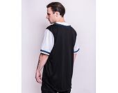Dres Karl Kani Serif Block Baseball Shirt Black/White 6035437