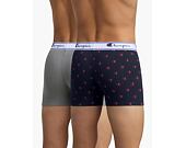 Pánské Boxerky Champion 2-Pack Mix2 Navy/Grey