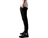 Kalhoty Urban Classic TB1435 Washed Cargo Twill Jogging Pants Black
