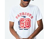 Triko New Era New England Patriots NFL Flag Number Tee White