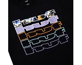 Triko HUF Fractal T-Shirt Black