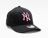 Dětská Kšiltovka New Era 9FORTY Kids MLB League Essential New York Yankees Strapback Black / Pink Gl