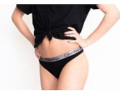 Dámské kalhotky Tanga Calvin Klein Thong QD3539E 001 Černá