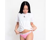 Dámské kalhotky Tanga Calvin Klein Thong D1617E THF Růžová