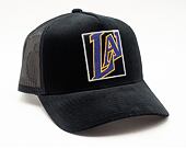 Kšiltovka Mitchell & Ness Icon Pinch Panel Trucker Los Angeles Lakers Black