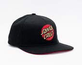 Kšiltovka Santa Cruz Classic Dot A-FRAME Black / Red Underbrim