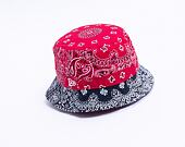Klobouk New Era Paisley Bucket Scarlet