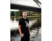 Triko New Era MLB Seasonal Team Logo Tee Los Angeles Dodgers Black / Biscuit