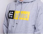 Mikina ETNIES New Box Hoodie Grey/Black/Yellow