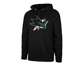 Mikina '47 Brand NHL San Jose Sharks Imprint Burnside Hood Jet Black