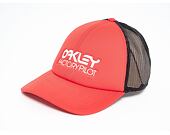Kšiltovka Oakley Factory Pilot Trucker Hat - Coral / Black