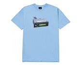 Triko HUF × Pleasures Head Unit T-Shirt Light Blue