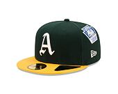 Kšiltovka New Era 59FIFTY Cooperstown Multi WS Patch Oakland Athletics Fitted Dark Green