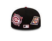 Kšiltovka New Era 59FIFTY Cooperstown Multi WS Patch Cincinnati Reds Fitted Black