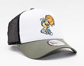Kšiltovka New Era 9FORTY A-Frame Trucker Character Sports Tweety Snapback New Olive