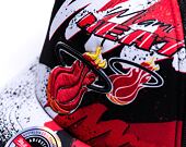Kšiltovka Mitchell & Ness Hyper Trucker Snapback HWC Miami Heat Black