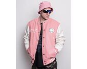 Bunda Karl Kani OG Block Scribble College Smiley Jacket rose/white