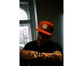 Kšiltovka Brixton Oath III Snapback Dark Brick