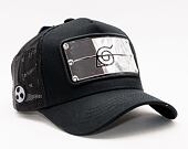 Kšiltovka Capslab - Trucker Naruto - Konoha - Black / Silver