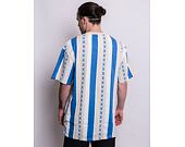 Triko Karl Kani Small Signature Stripe Tee blue