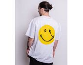 Triko Karl Kani Chest Signature Smiley print Tee white/yellow