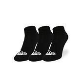 3 páry ponožek New Era Flag Sneaker 3Pack Black