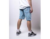 Kraťasy Karl Kani Serif Denim Shorts bleached blue