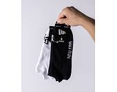 3 páry ponožek New Era Flag Sneaker 3Pack White