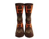 Ponožky HUF × Thrasher Duality Sock Chocolate