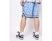 Kraťasy Karl Kani Serif Paisley Mesh Shorts blue/white/black