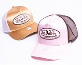 Kšiltovka Von Dutch Cary Trucker Satin Lt.Pink/Brown