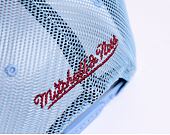 Kšiltovka Mitchell & Ness Keep On Truckin Trucker Chicago Bulls Light Blue