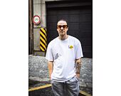 Triko Karl Kani Chest Signature Smiley print Tee white/yellow